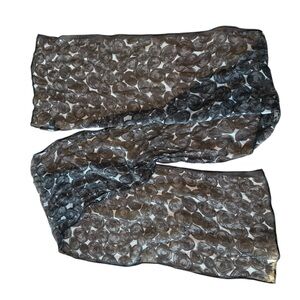 Banana Republic Geometric Silk Scarf‎ 10 x 75”